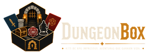 DungeonBox — Kits de RPG impressos. Aventuras que ganham vida.