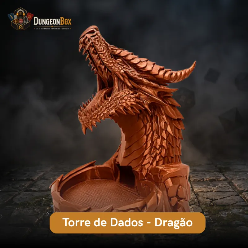 Torre de Dados Dragão Bronze - DungeonBox